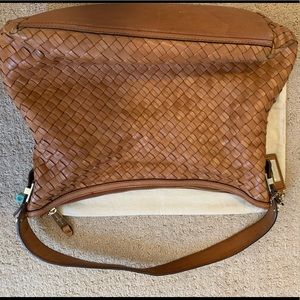 Cole Haan Basketweave leather tote